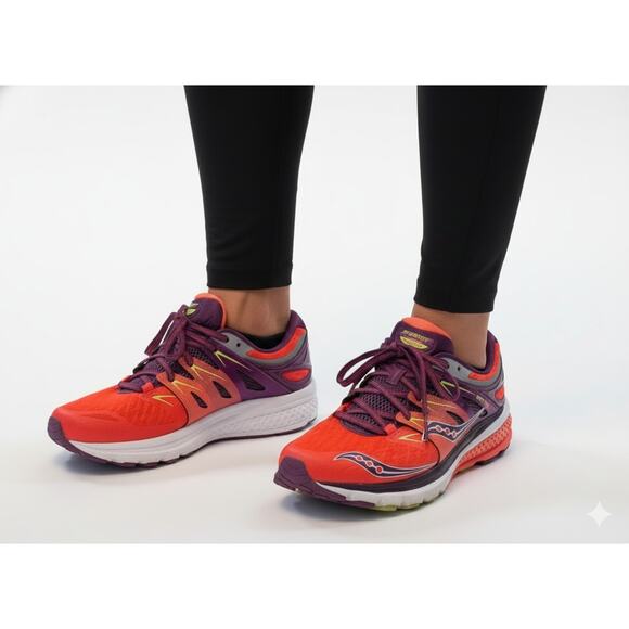 Saucony Shoes - Saucony Zealot ISO 2 Running Shoes - Women’s Size 7 - Berry/Coral/Orange